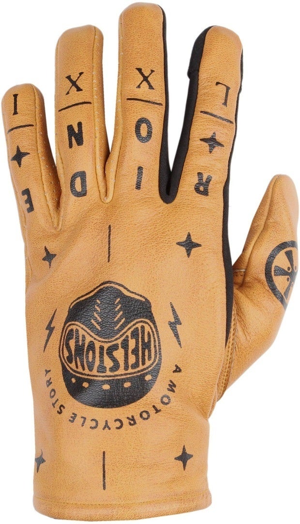 Helstons Kustom Motorradhandschuhe braun 10 Abbildung 1