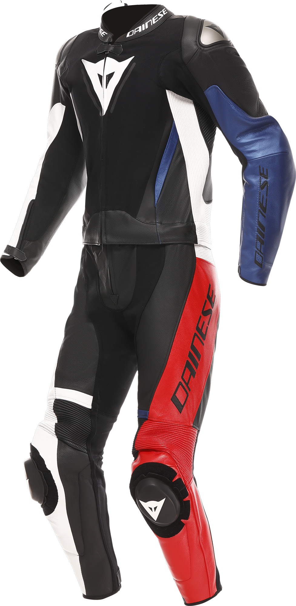 Dainese Demon Sprint 2-Piece Motorcycle Leather Suit black/white/red 64 Figure 1