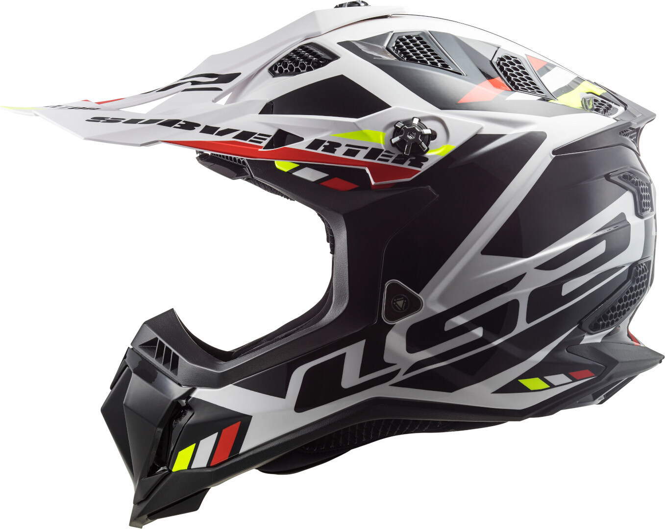 LS2 MX700 Subverter Evo II Stomp Motocross hjälm vit/svart XXL (63/64) Figur 2