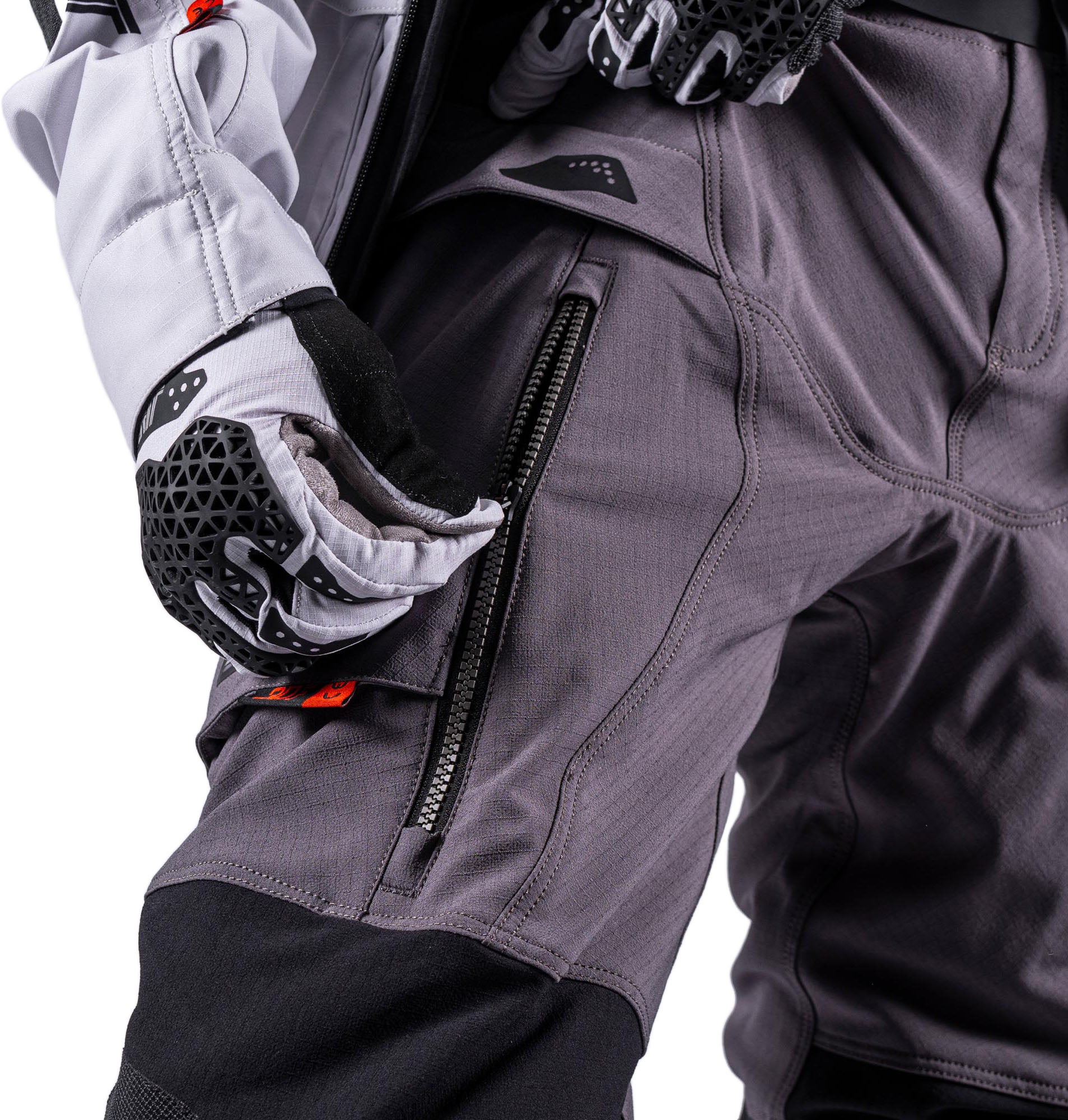 Leatt ADV Rally 7.5 HydraDri waterproof Motorcycle Textile Pants black/grey 2XL Figure 8