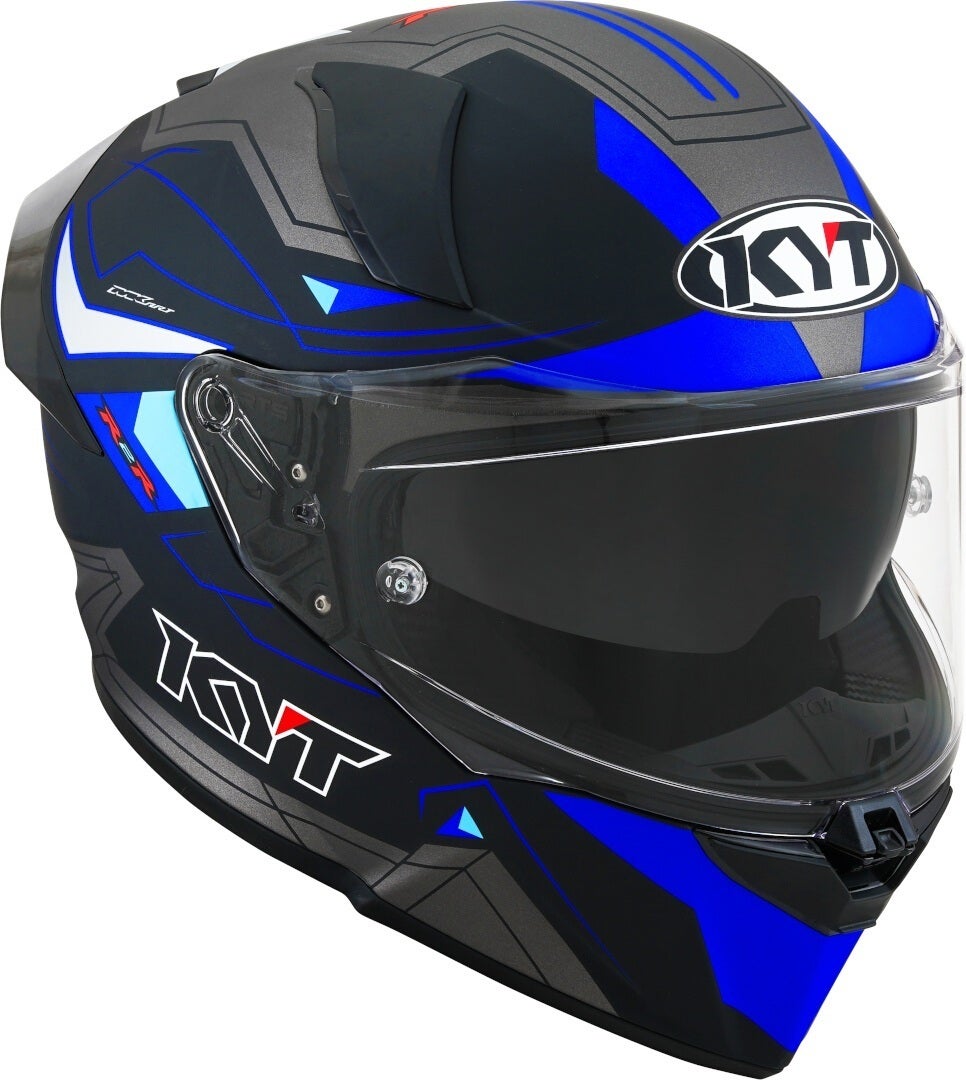 KYT R2R Led Helm schwarz matt/blau M (57/58) Abbildung 7