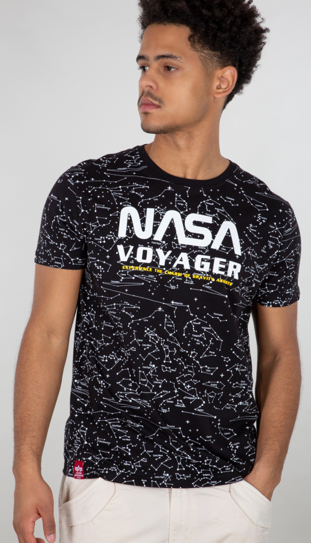 Alpha Industries NASA Voyager AOP Tricou negru S Figura 1