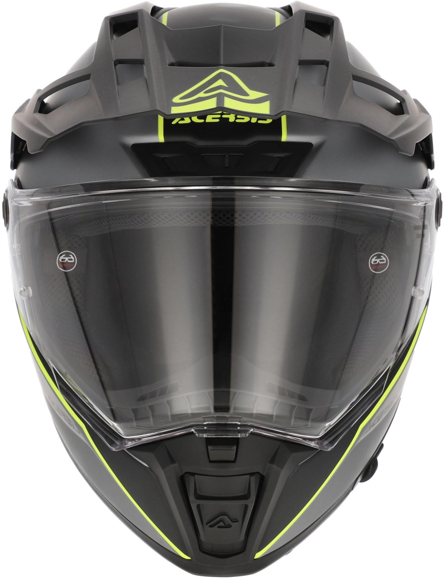 Acerbis Attack Logo Matt Enduro Helm grau matt/neon-gelb XL (61/62) Abbildung 4