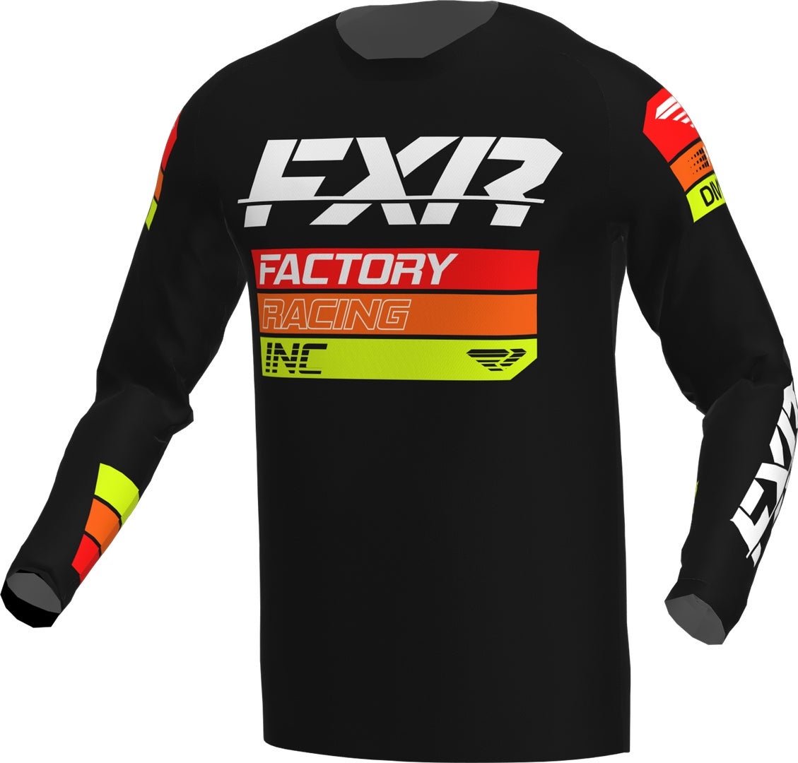FXR Clutch 2023 Motocross trøje sort/rød/gul 3XL Figur 1