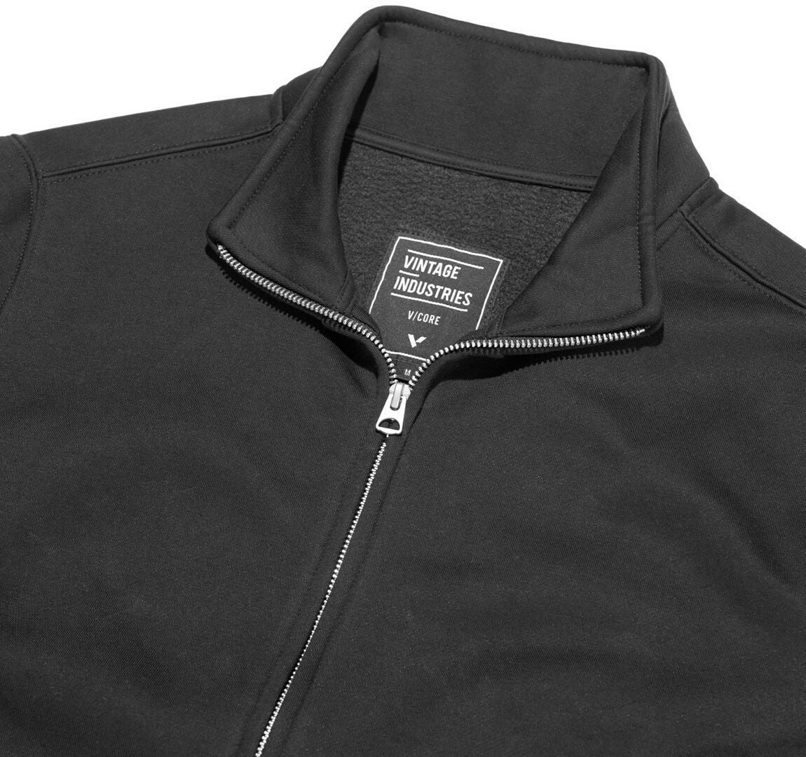 Vintage Industries Harold Φούτερ με φερμουάρ Μαύρο S Γράφημα 2