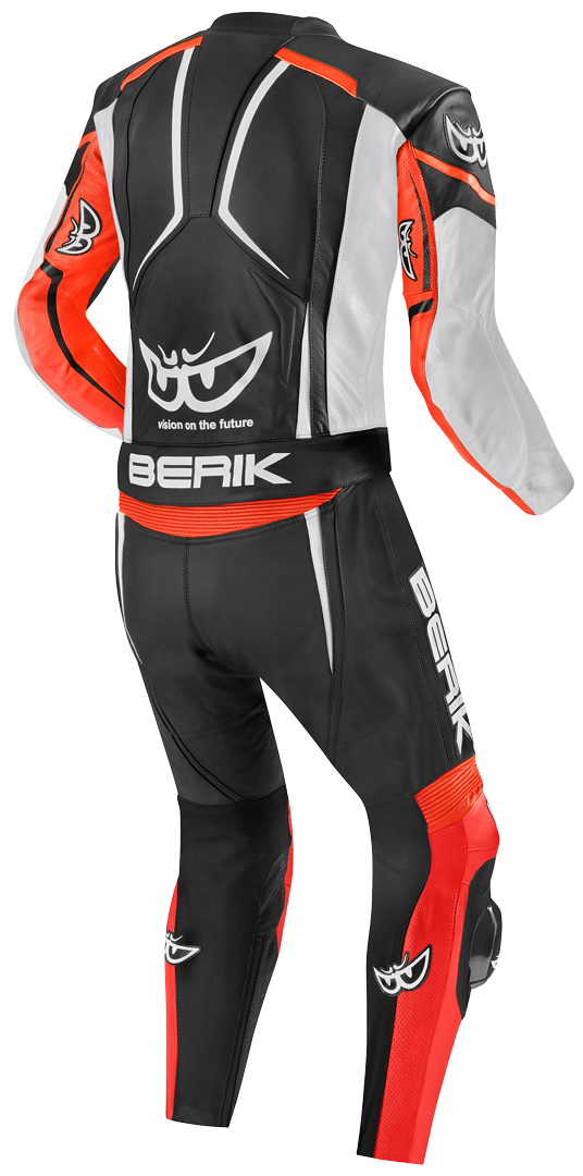 Berik Ascari Pro Two Piece Motorcycle Leather Suit black/red/white 60 Figure 2