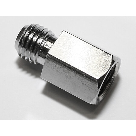 SHIN YO Spiegeladapter Loch M10 re. auf Bolzen M10 re. verchromt Figura 1