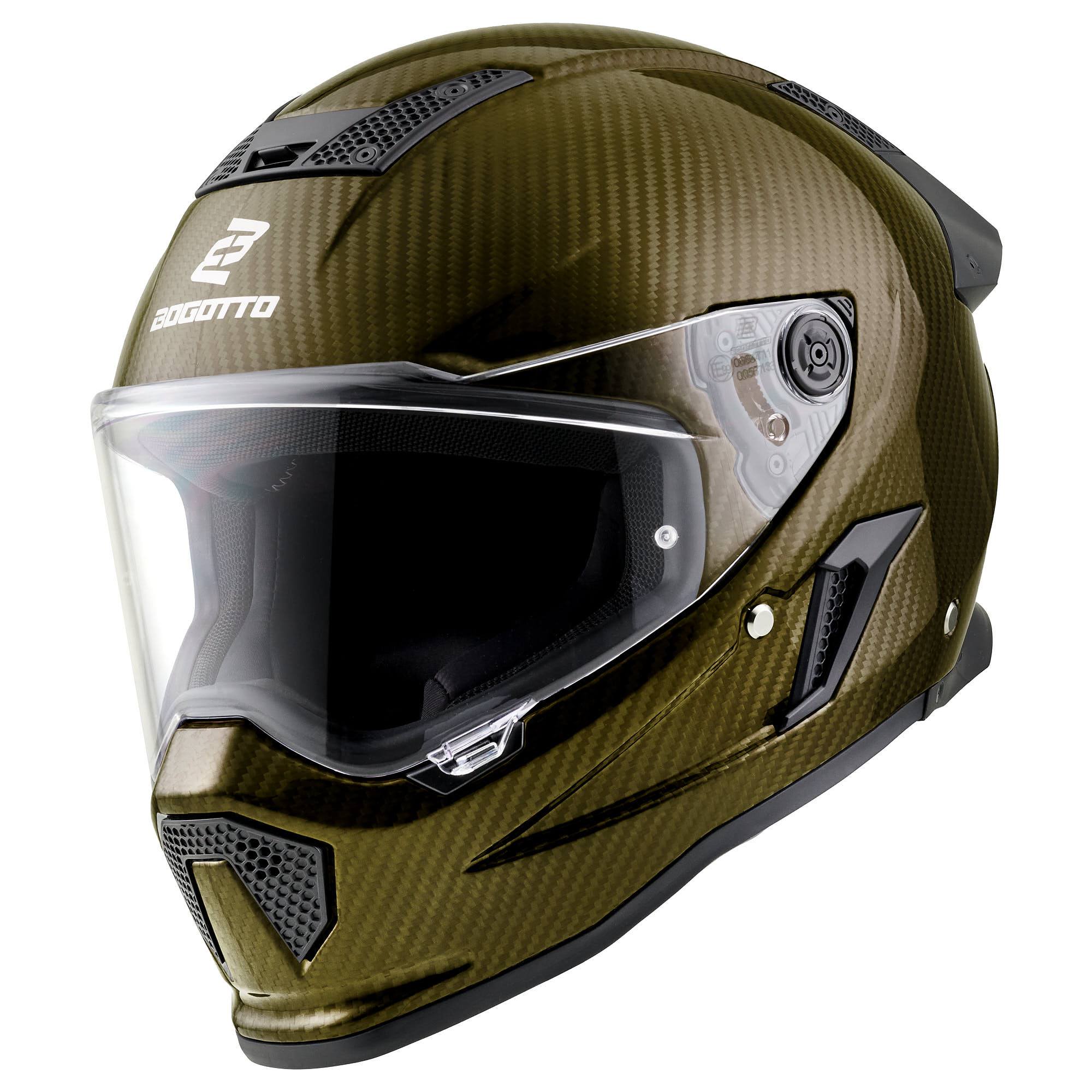 Bogotto Rapto Carbon Helmet Gold M Figure 3