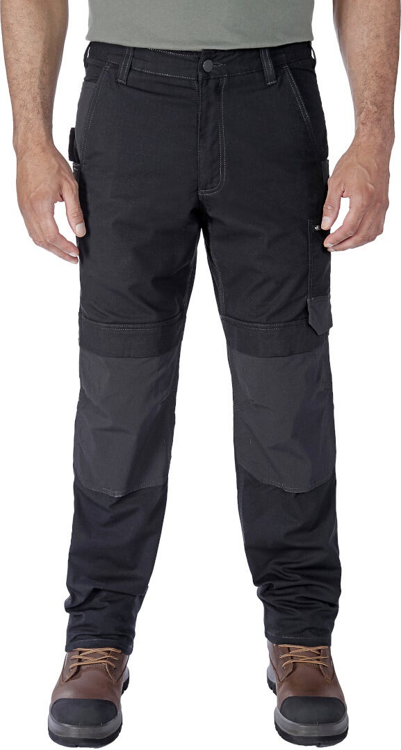 Carhartt Steel Rugged Flex Relaxed Fit Ripstop Double Front Utility Multi Pocket Work Bukser Sort 34/32 Figur 6