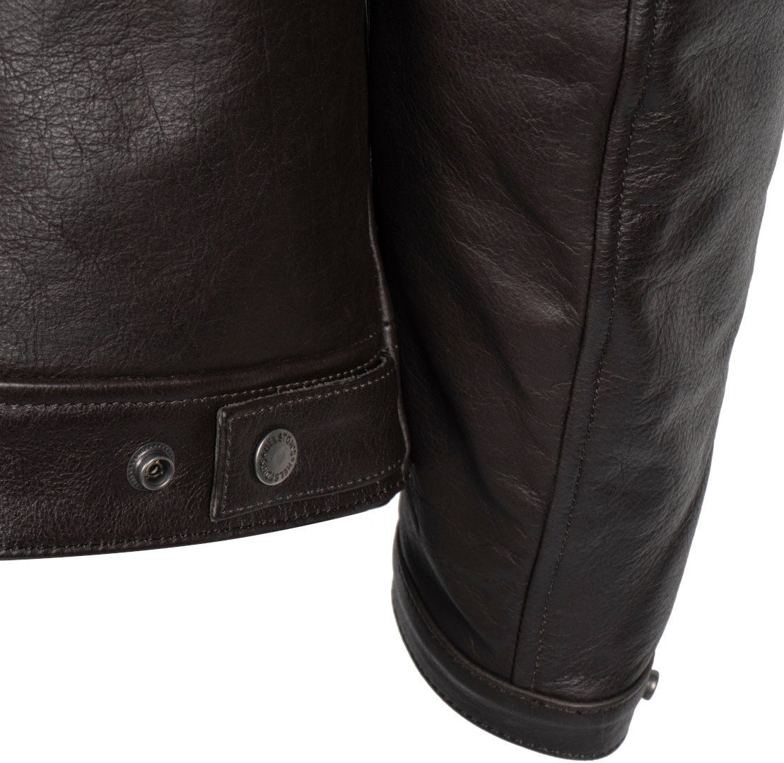 Helstons Chevy Buffalo Motorrad Lederjacke dunkelbraun XXL Abbildung 7