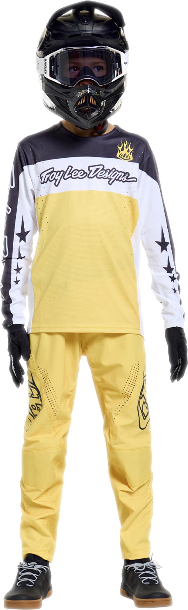 Troy Lee Designs Sprint Pro Mono Ungdoms cykelbukser gul 24 Figur 10