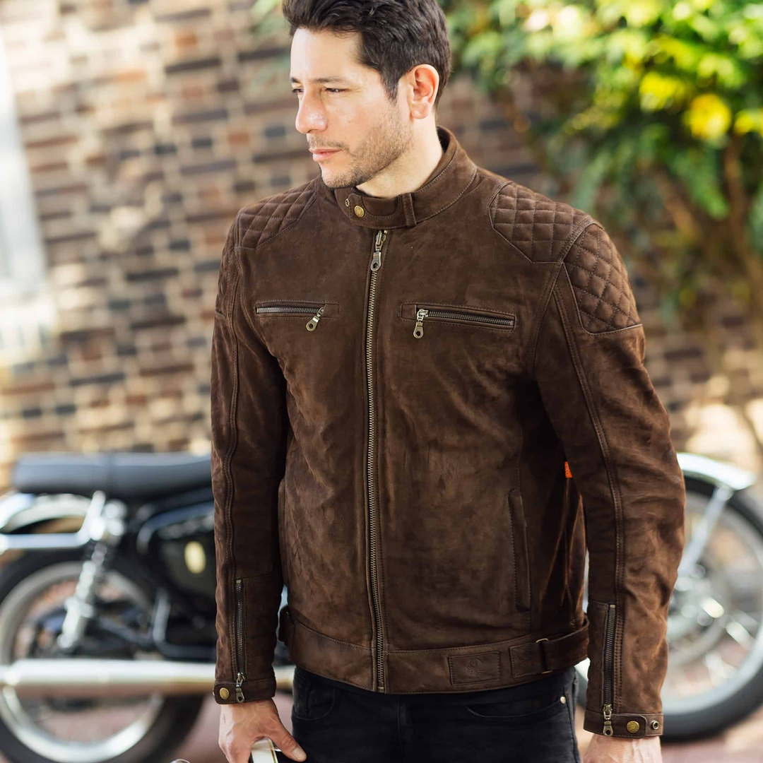 Merlin Torsten TFL D3O Motorcycle Leather Jacket brown L Figure 3
