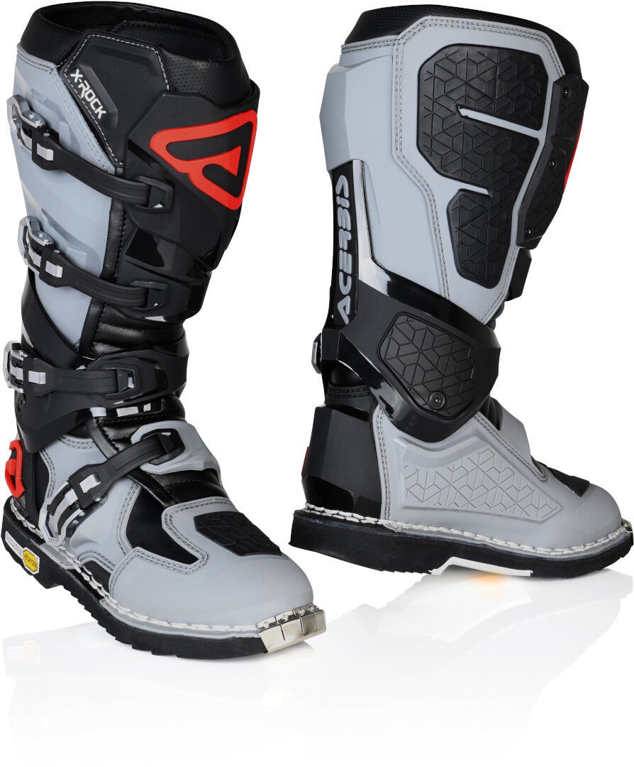 Acerbis X-Rock MM Motocross støvler sort/grå/rød 45 Figur 1