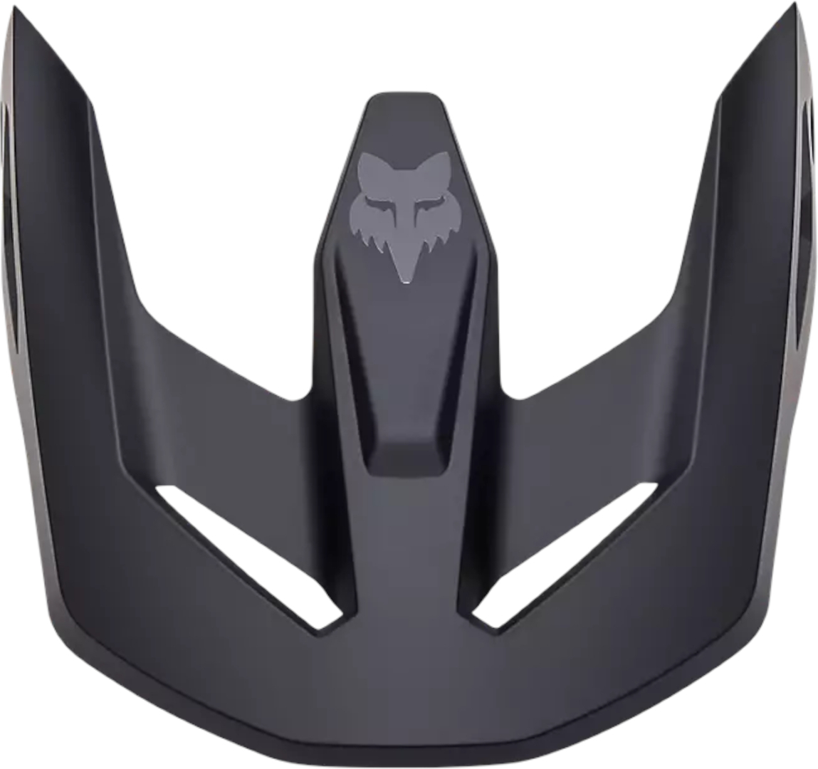 FOX V1 Solid Helmschirm schwarz matt S/M Abbildung 1