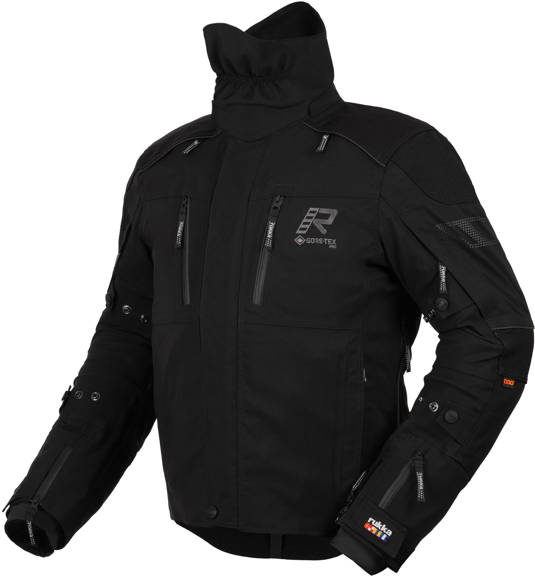 Rukka Flexo-R Nepromokavá textilní bunda pro motocykl černá 64 Obrázek 1