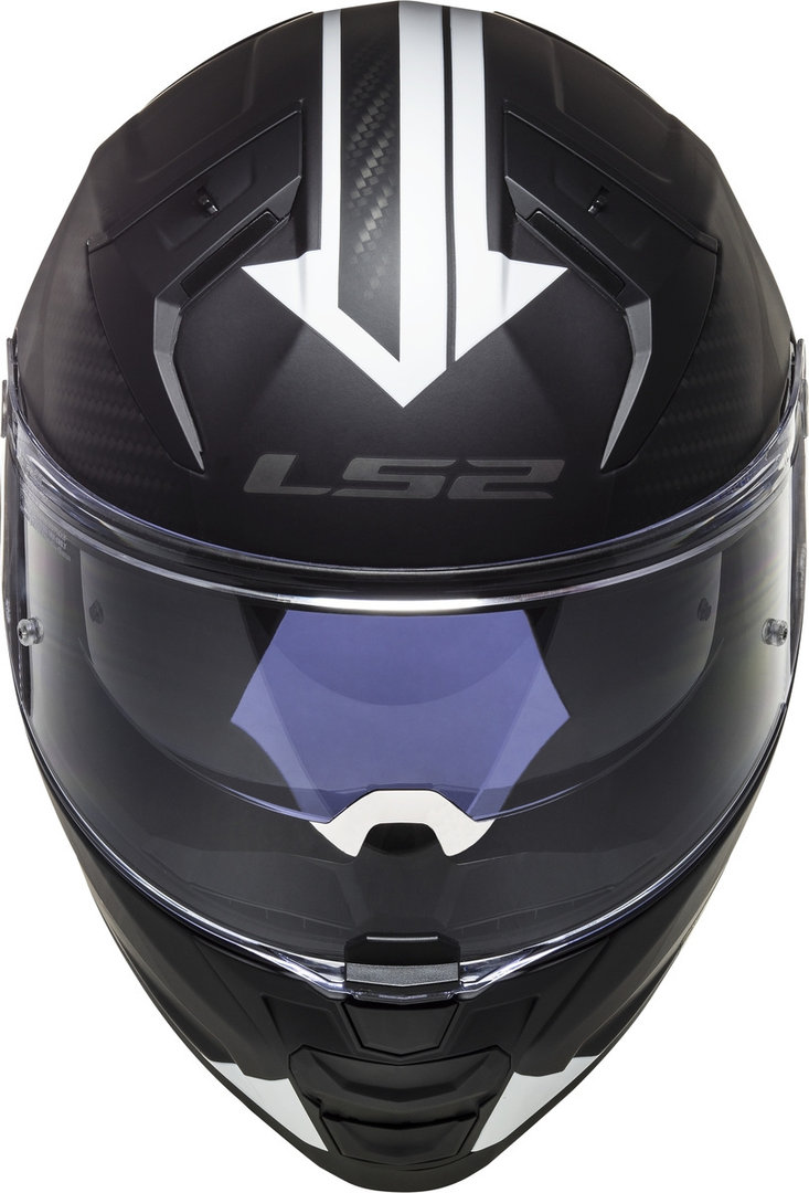 LS2 FF811 Vector II Splitter Helm zwart/wit M (57/58) Figuur 2