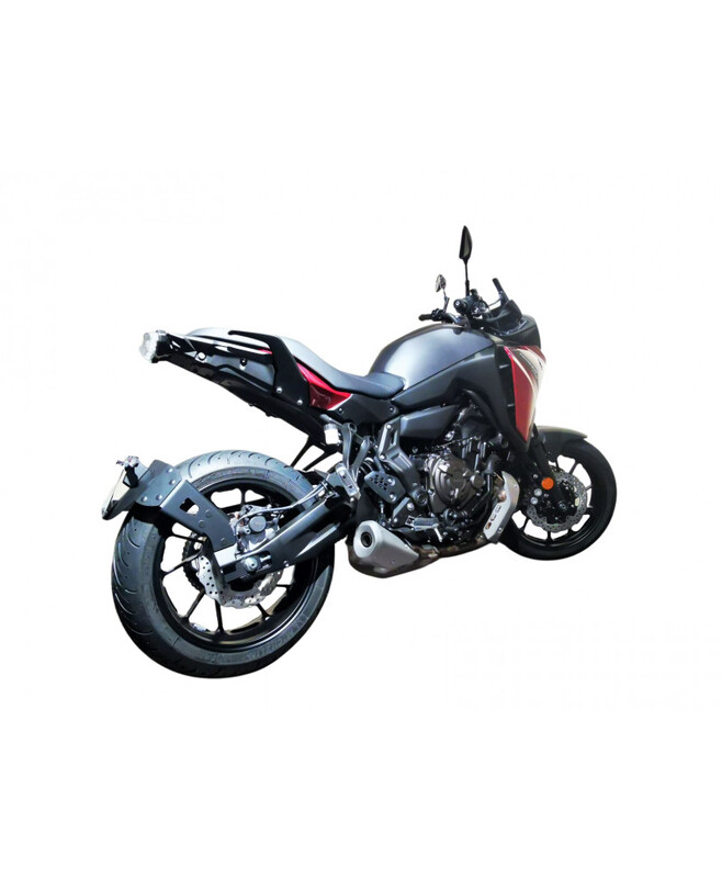 Design de acces "Wheel Mountted" Suport pentru plăcuțe Yamaha MT-07 Negru Deținătorul plăcuței de înmatriculare Figura 6
