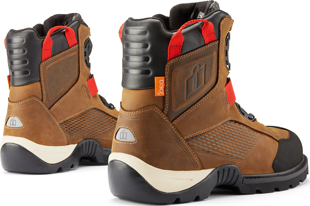 Icon Stormhawk WP botas impermeables Motorcyclce marrón 9 (43) Figura 3