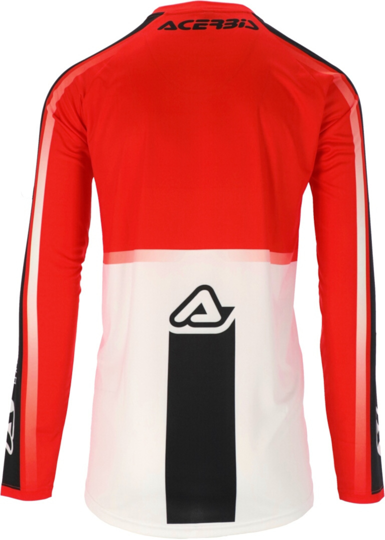 Acerbis MX Linear Lugo Motorcross Jersey wit/rood L Figuur 3