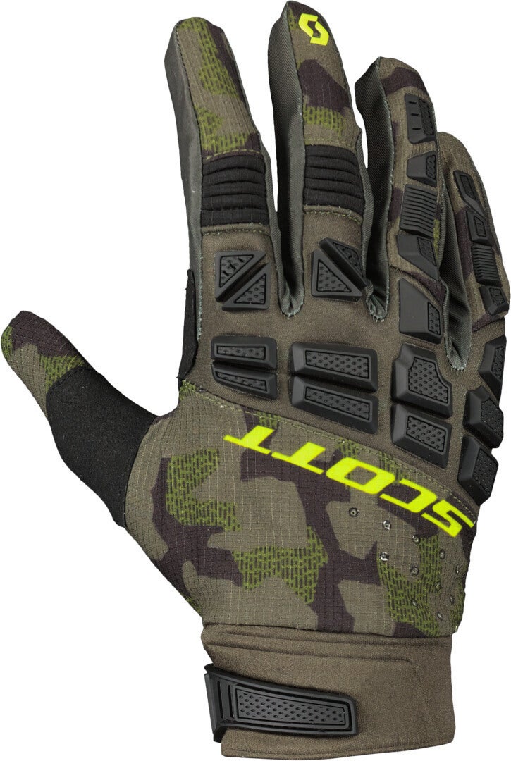 Scott X-Plore Pro Motocross Gloves camouflage/yellow 2XL Figure 1