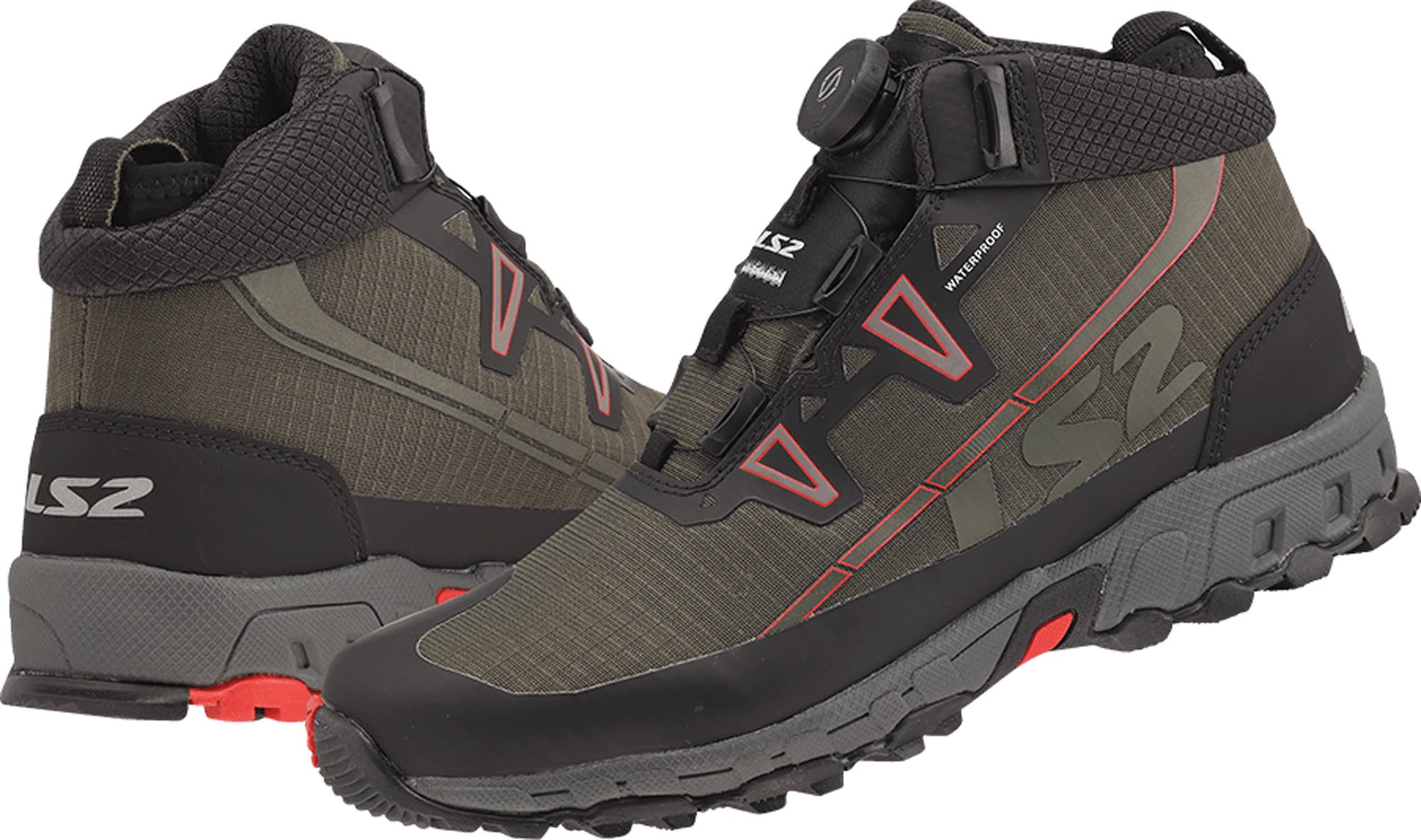 LS2 Trekker Chaussures de moto imperméables Vert 42 Figure 3