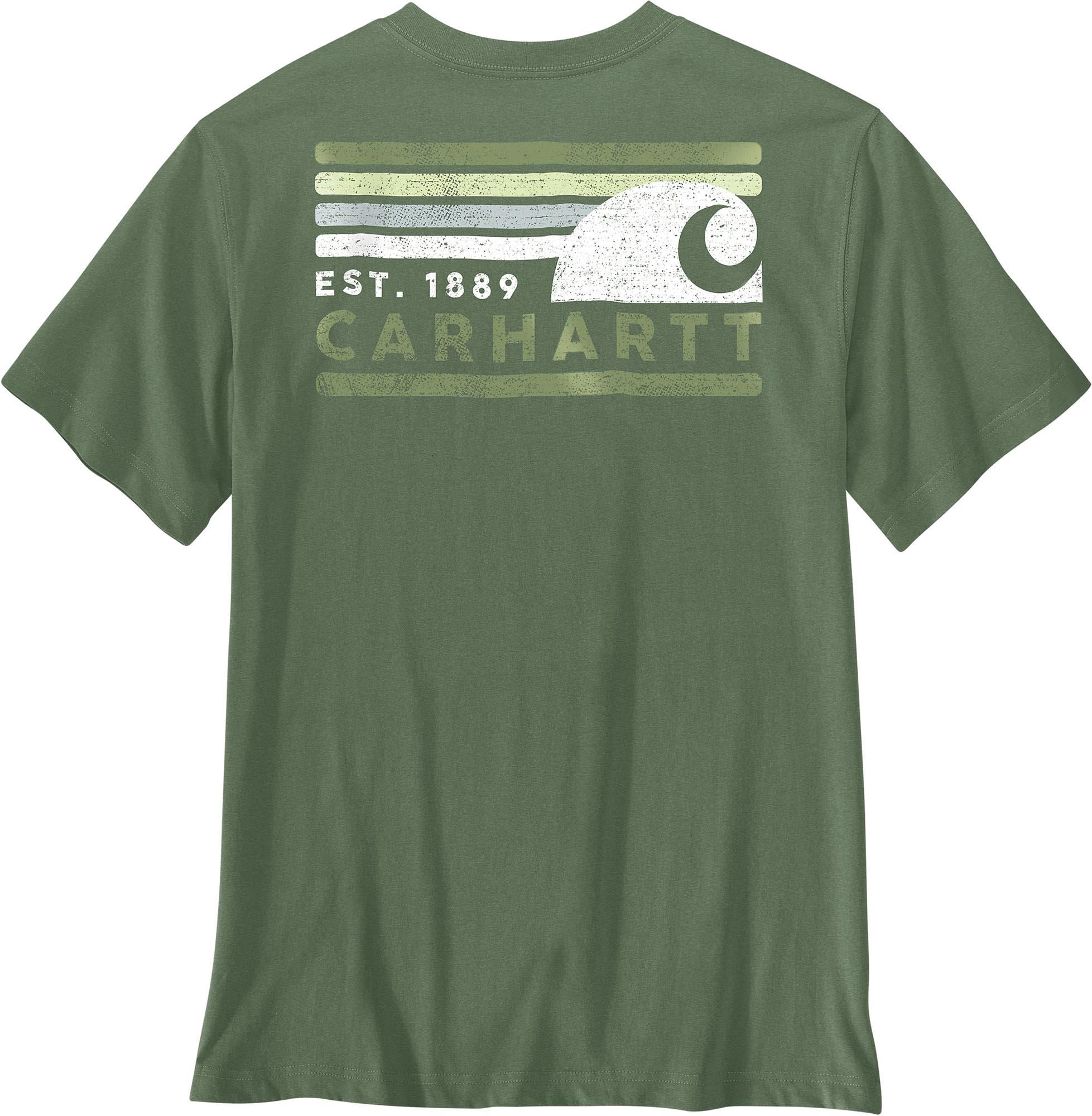 Carhartt Irvine Relaxed Stripe T-Shirt green S Figure 2