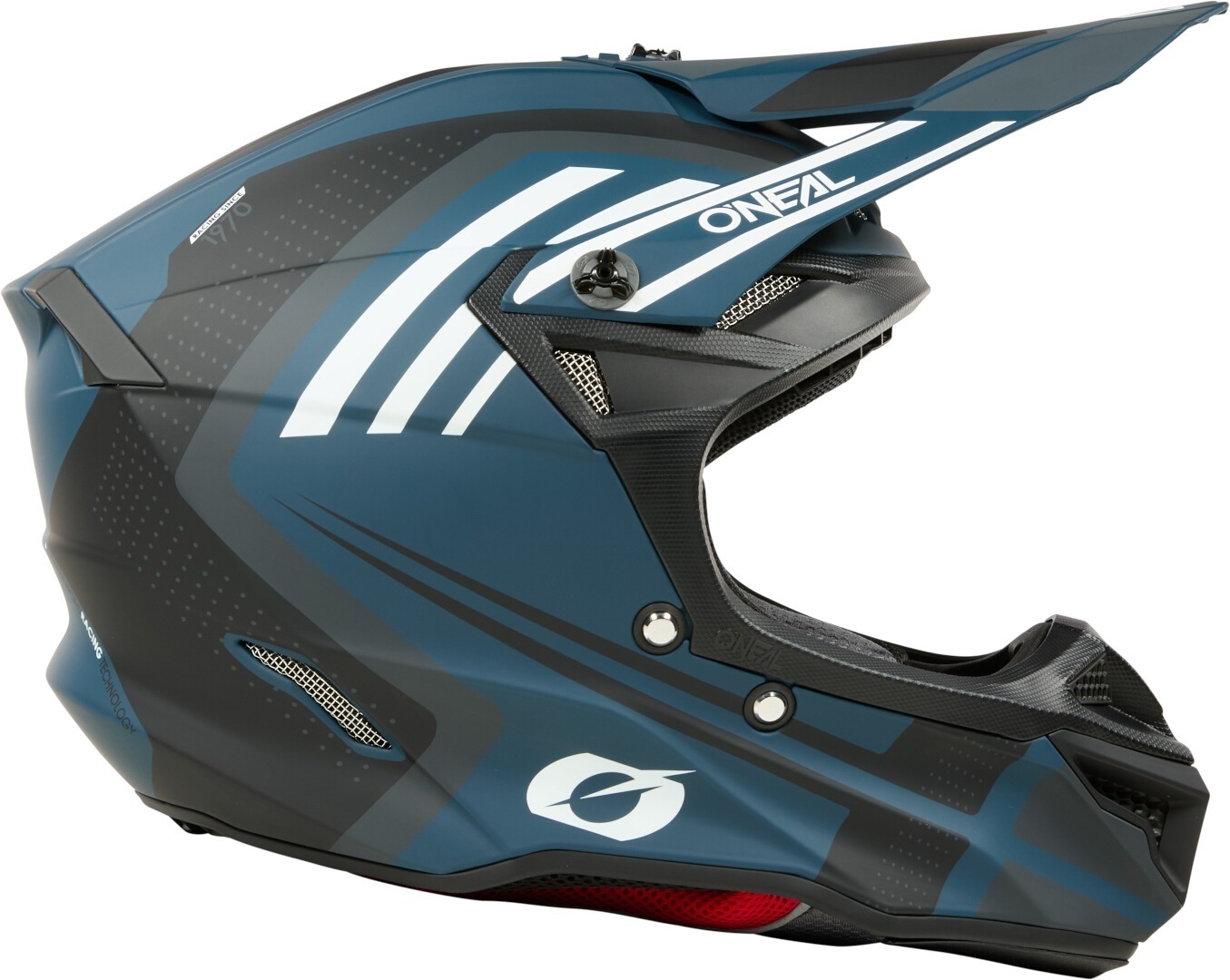 Oneal 5SRS Polyacrylite Spike Motorcross Helm wit mat/blauw M Figuur 6