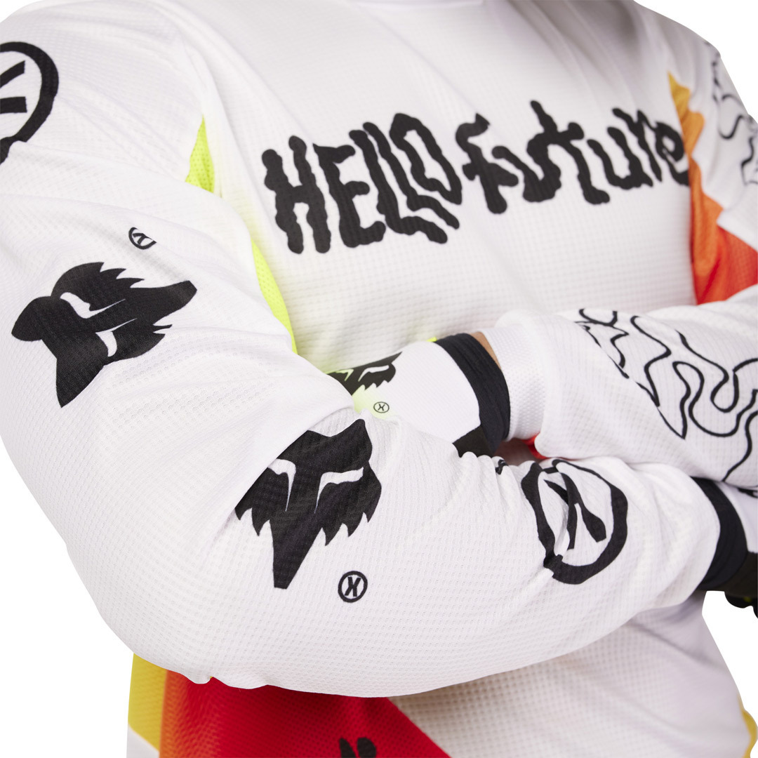 FOX 180 Hello Future Special Edition Motokrosový dres bílá S Obrázek 5