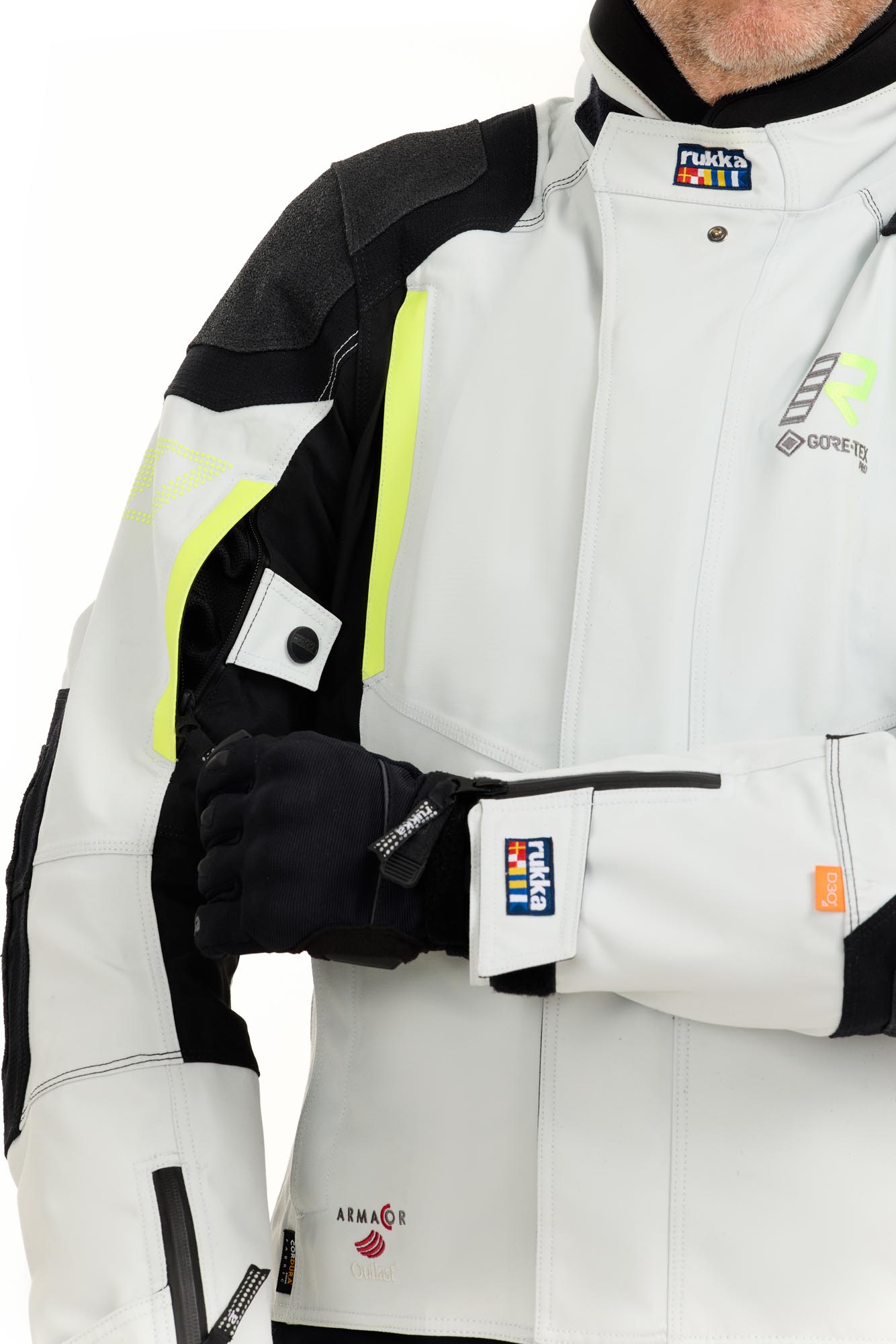 Rukka Shield-R Chaqueta textil para motocicleta gris/amarillo 64 Figura 7