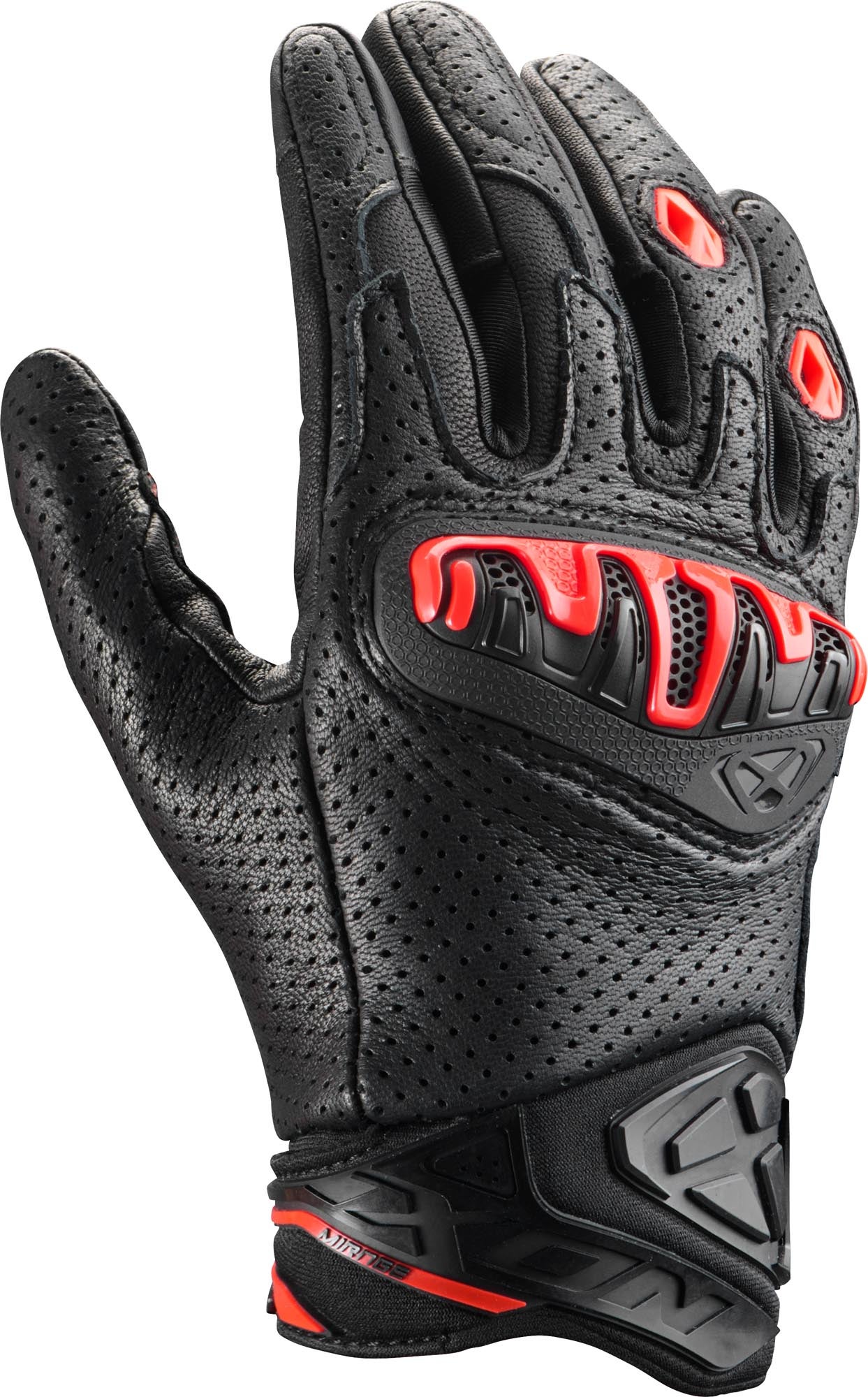 Ixon Mirage Motorcycle Gloves black/red 2XL Figure 1
