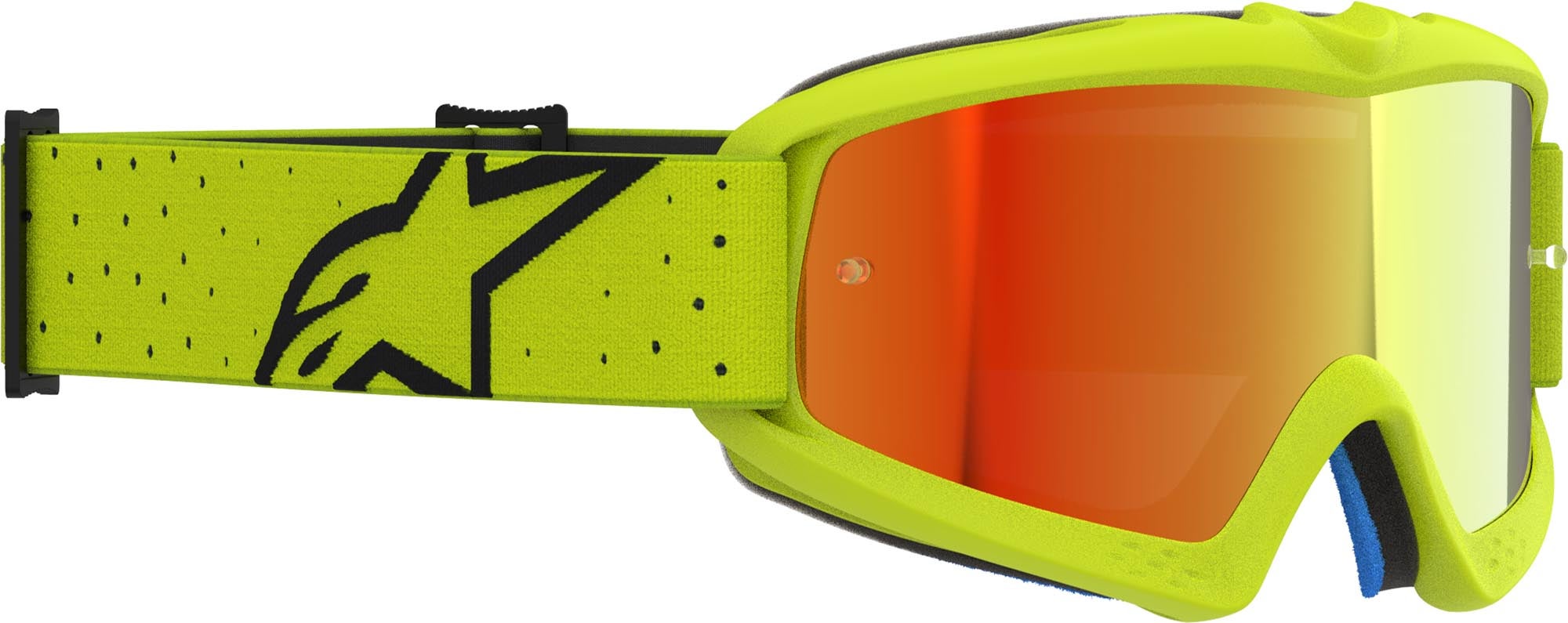 Alpinestars Vision Vesta Mirror Jeugd Motocross-bril neon geel/zwart Figuur 3
