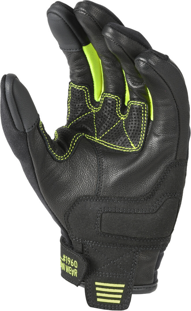 DIFI Matrix Motorfiets Handschoenen Zwart/Geel 2XL Figuur 2