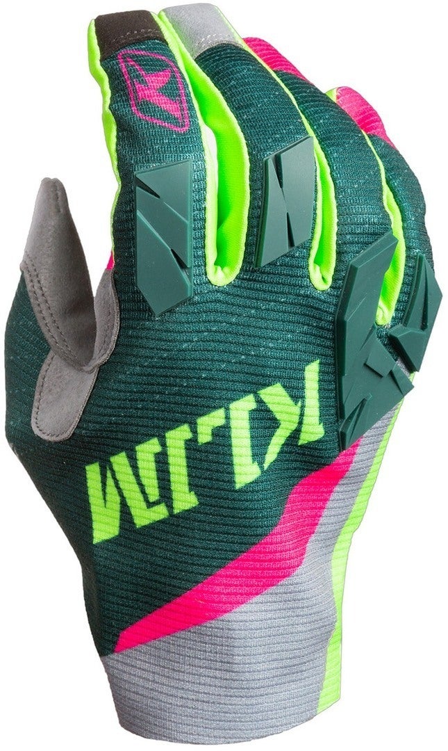 Klim XC Lite Luvas de Motocross verde/rosa S Figura 1
