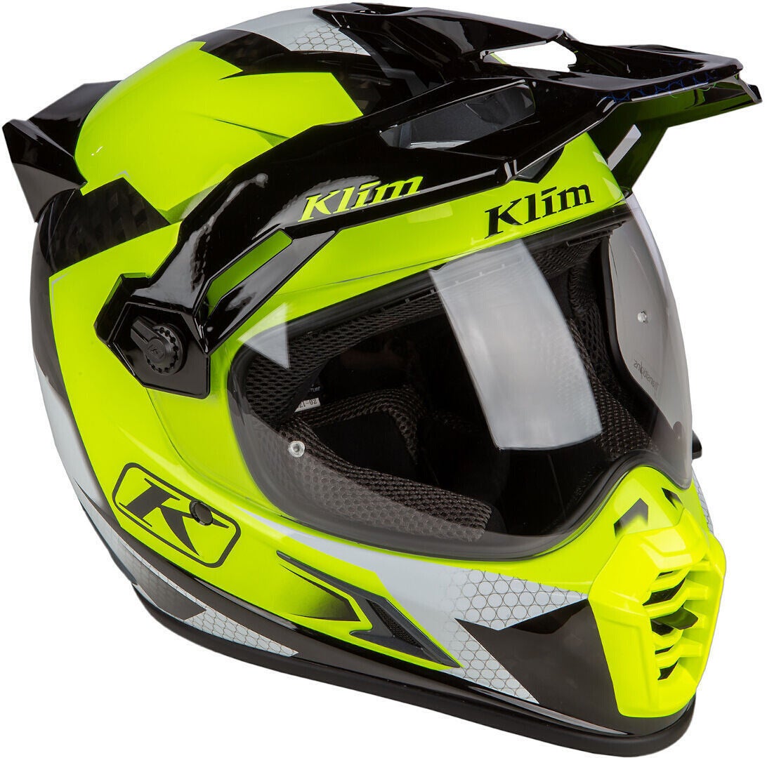 Klim Krios Pro Charger ECE/DOT Carbon Casco da enduro nero/giallo neon S (55/56) Figura 5