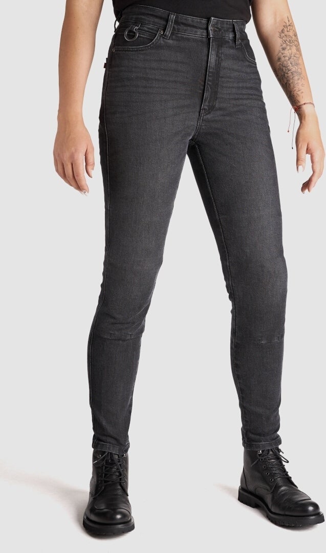 Pando Moto Kaya Slim Dames Motorfiets Jeans 34/30 Figuur 2