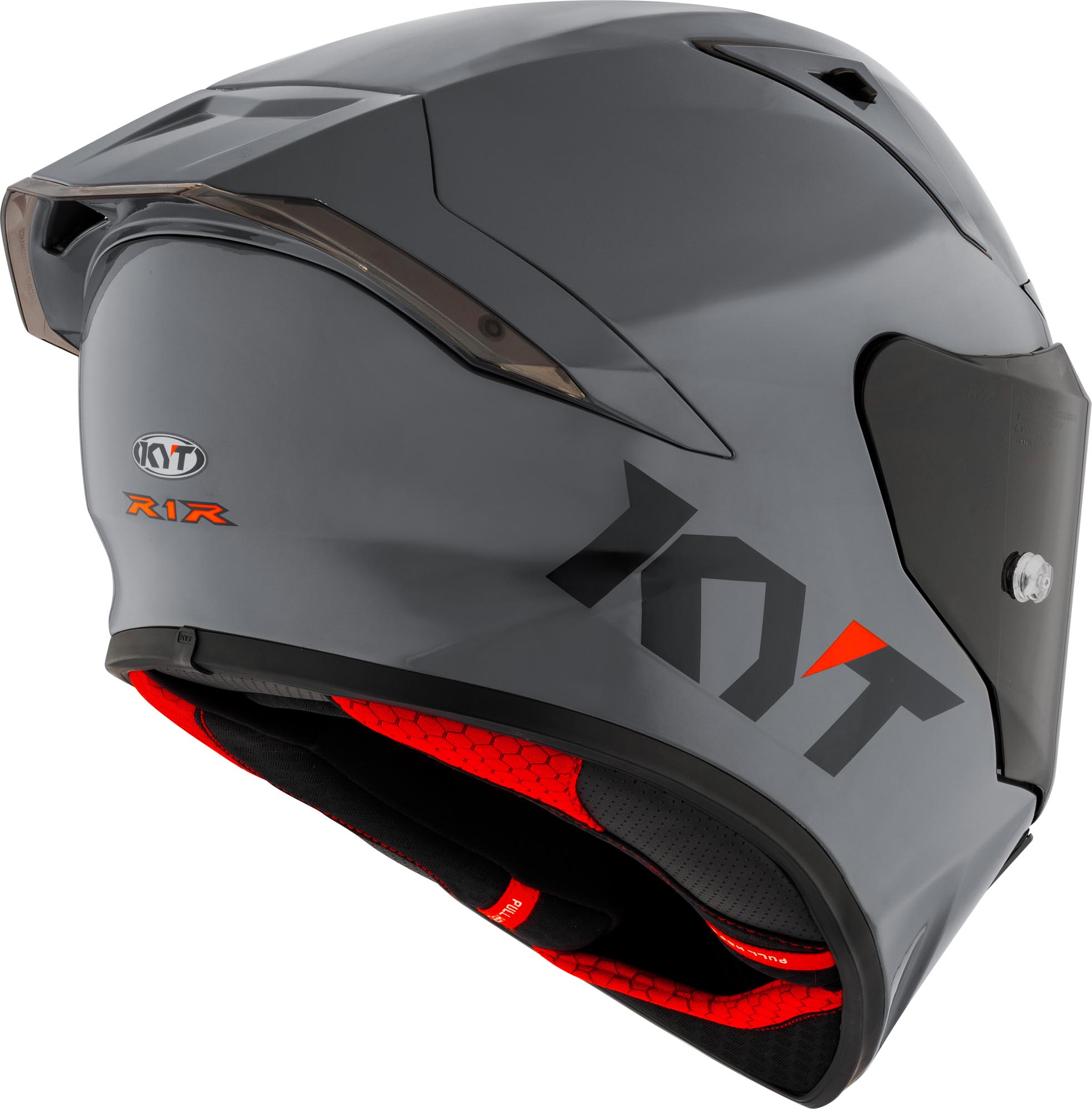 KYT R1R Plain Helm grau/anthrazit XXL (63) Abbildung 5
