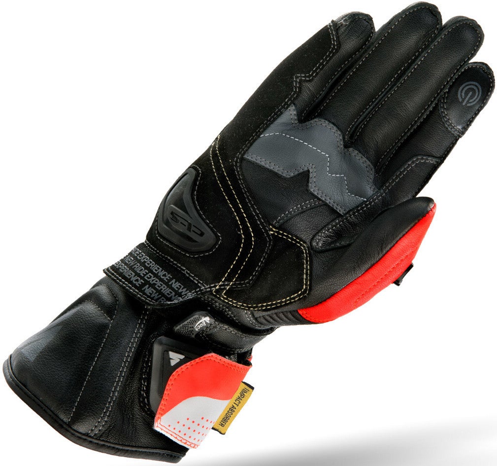 SHIMA STR-2 Motorcycle Gloves čierna/biela/červená XL Obrázok 2