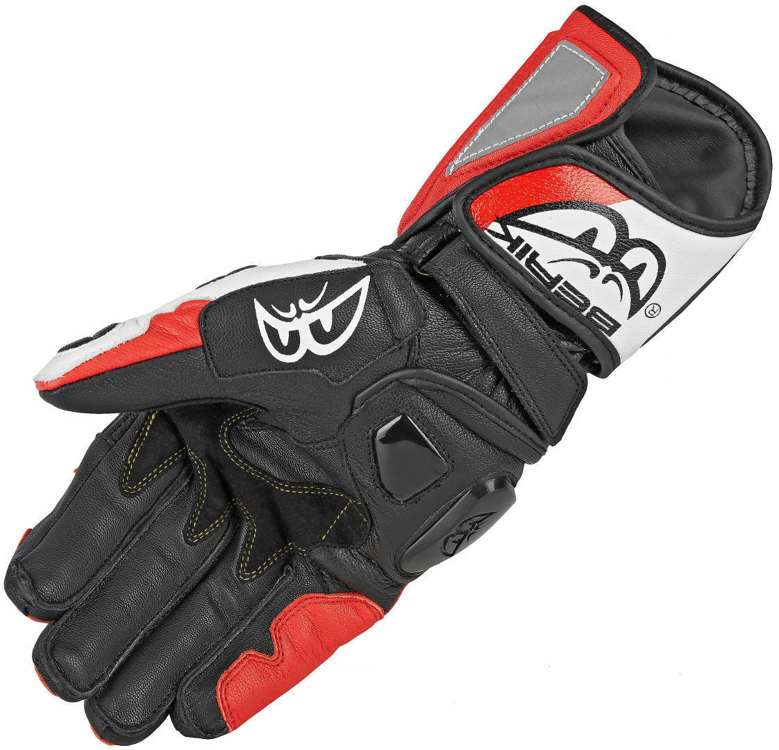 Berik MIsano Motorradhandschuhe schwarz/rot/weiß 3XL Abbildung 4