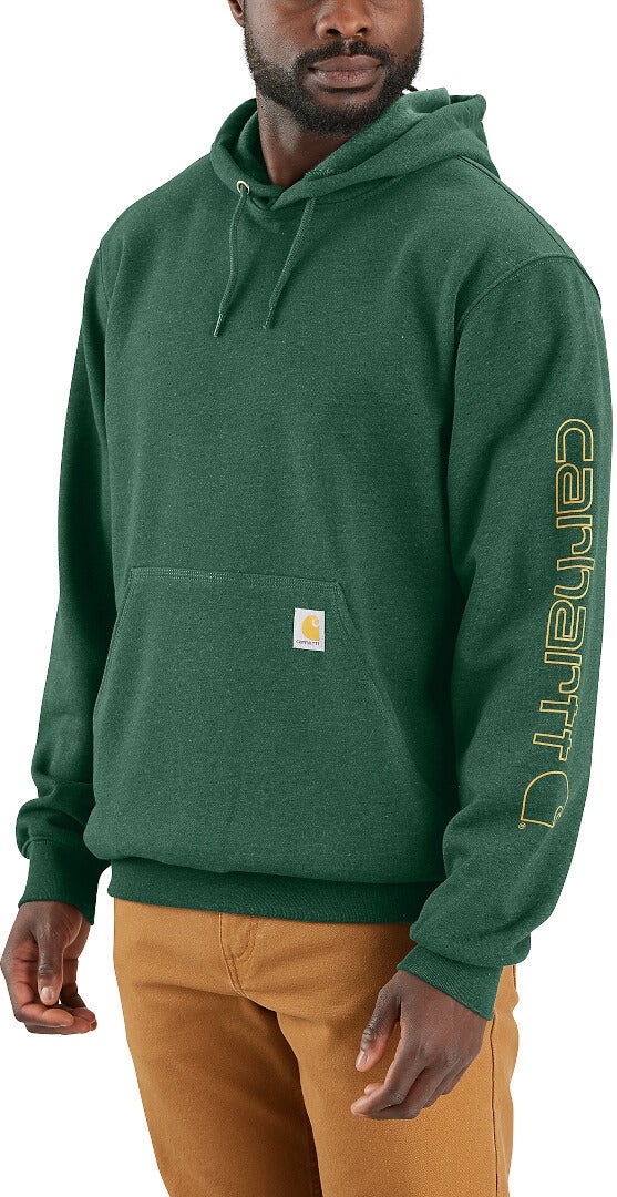Carhartt Iconic K288 Logo Sweatshirt mørkegrøn L Figur 3