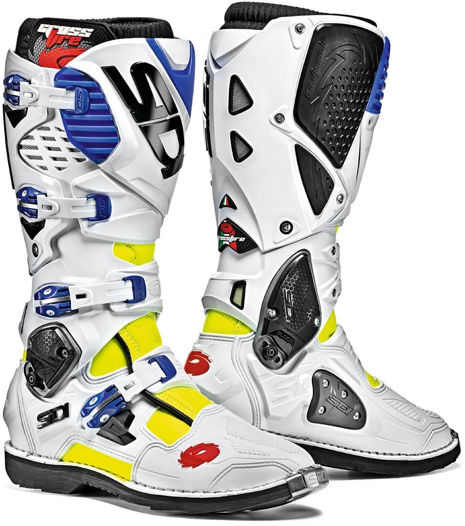 Sidi Crossfire 3 Motocross Boots white/blue 43 Figure 1