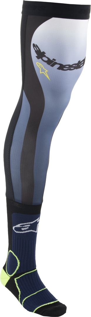 Alpinestars Knee Brace Motocross Strumpor blå/gul S/M Figur 1