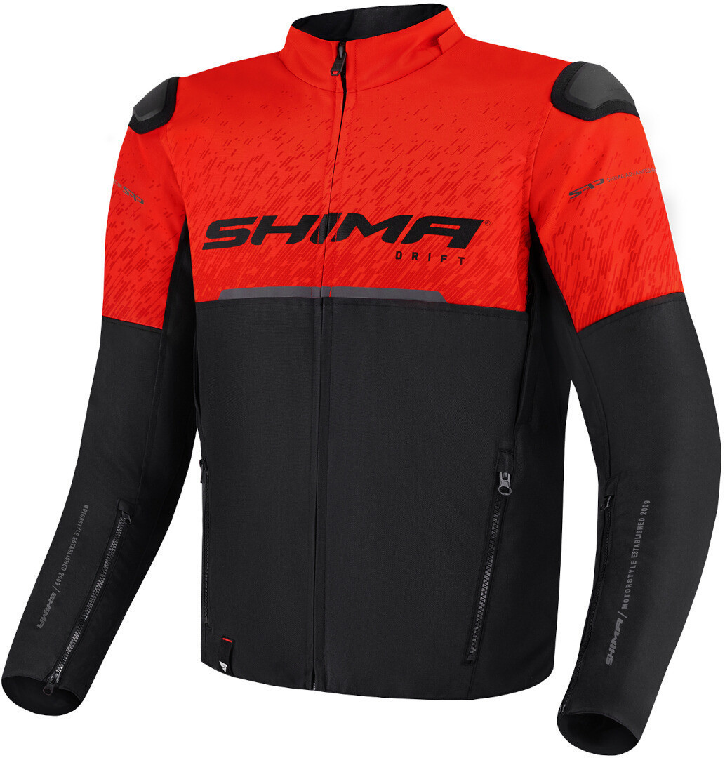 SHIMA Drift Motorcycle Textile Jacket black/red XL Figure 1