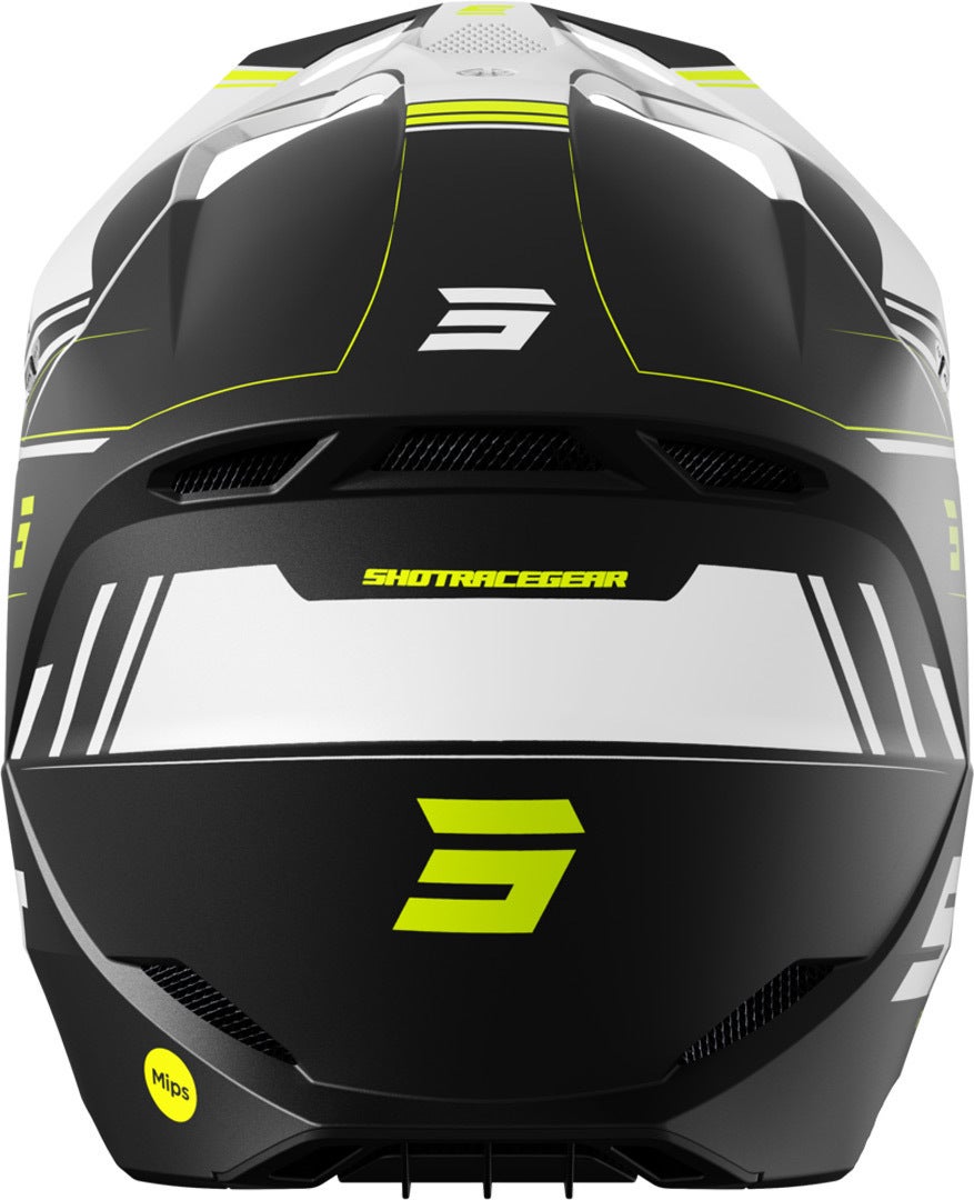 Shot Race Sprint Casque de motocross Noir/Blanc/Jaune XXL (63/64) Figure 2