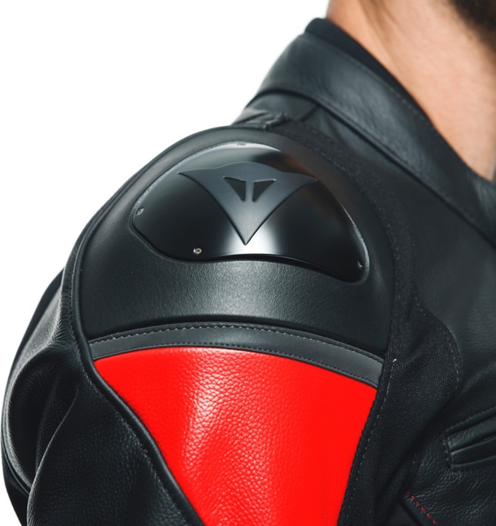 Dainese Racing 4 Motorcycle Leather Jacket red/black 56 Figure 8