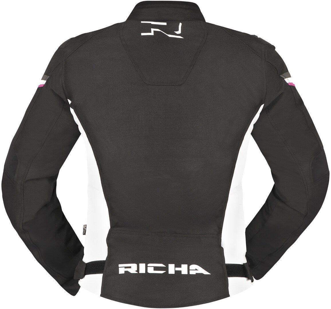 Richa Gotham 3 WP imperméable dames moto textile veste noir/blanc/rose S Figure 3