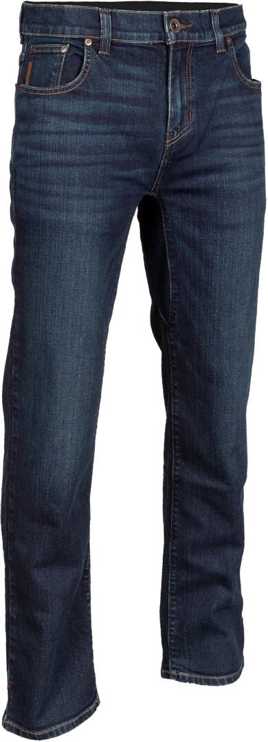 Klim Unlimited Straight Stretch Denim Motorcycle Jeans dark blue 32/34 Figure 3