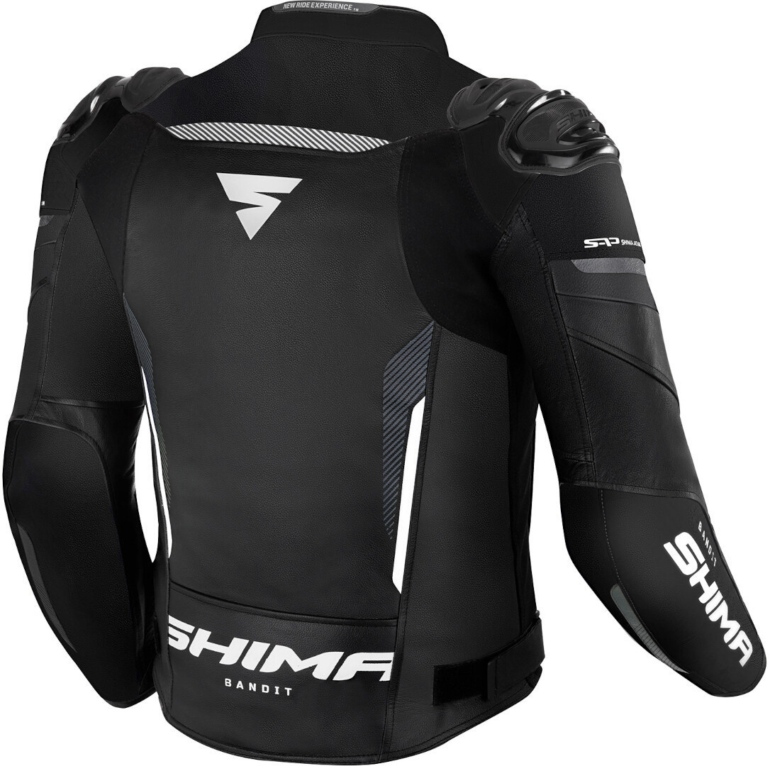 SHIMA Bandit Motorcycle Leather Jacket black/white 56 Figure 2