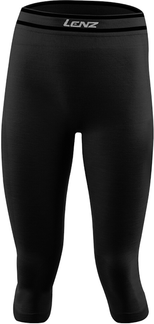Lenz 6.0 Merino 3/4 Pantaloni Funcționali Doamnă negru L Figura 1