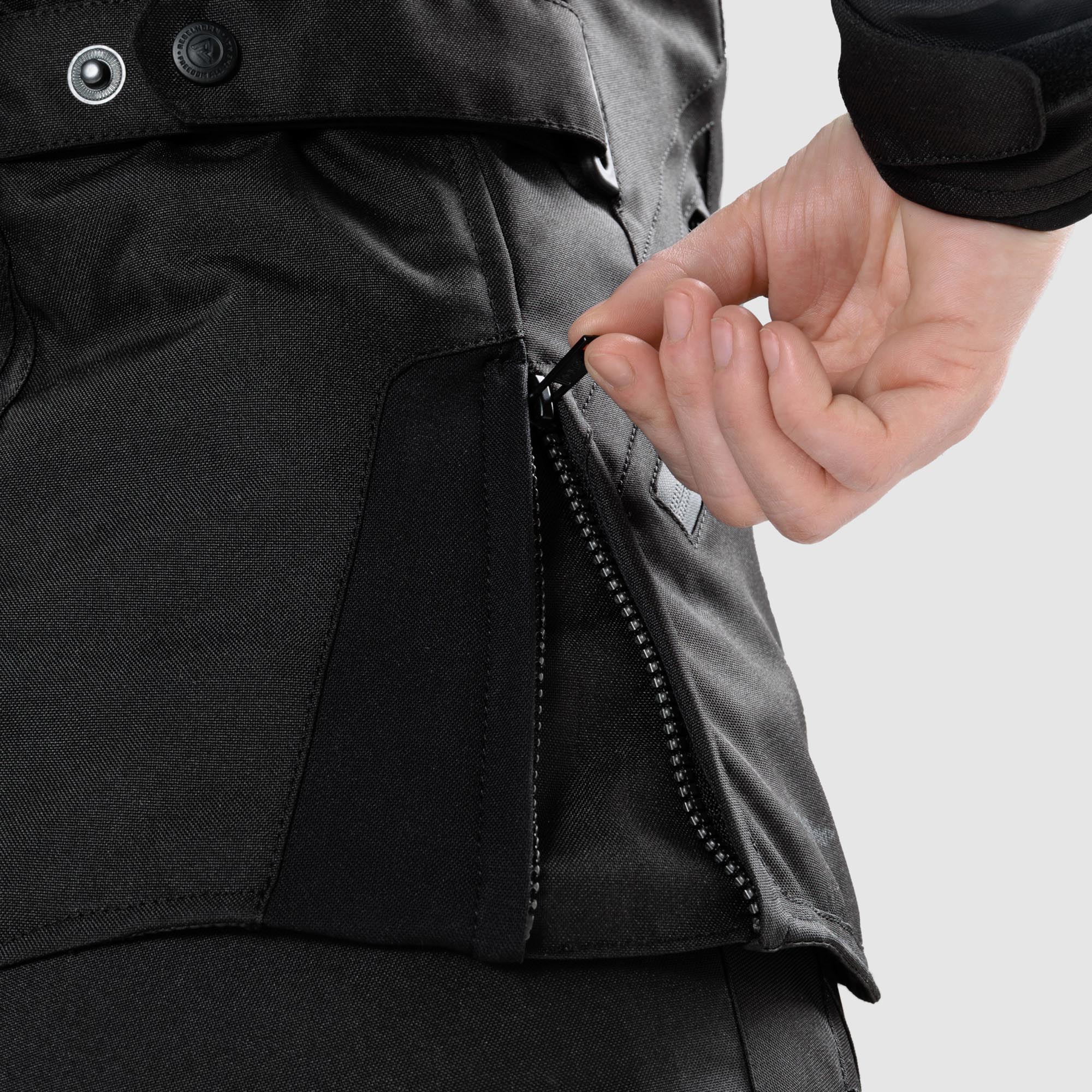 Rebelhorn Hiker 4 waterdichte dames motorfiets textieljas Zwart 4XL Figuur 8