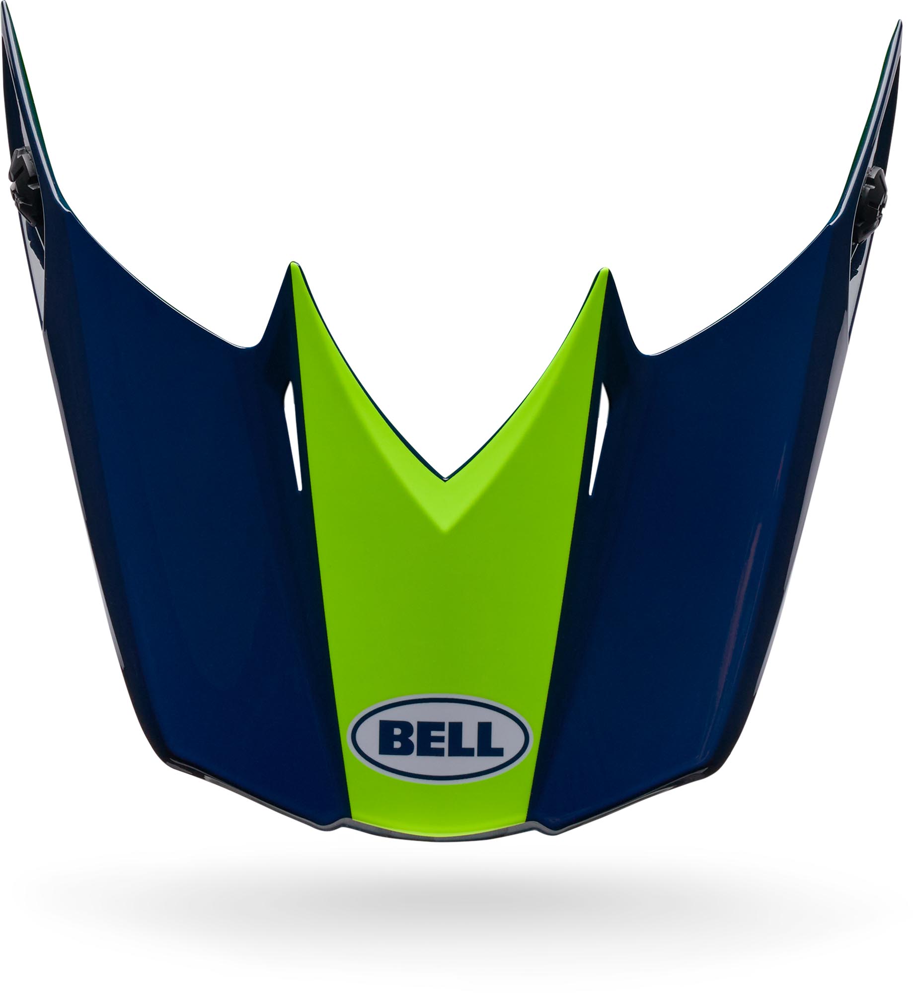 Bell MX-10 MIPS Spiral ユースヘルメットピーク 黄色 図1